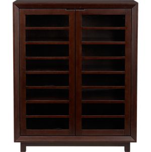 Storage Cabinets: Storage Cart & Cabinet Shopping: Mid-tone: Glass ...