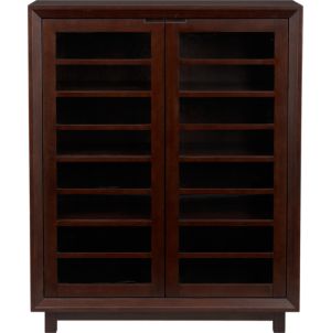 Storage Cabinets: Storage Cart & Cabinet Shopping: Mid-tone: Glass ...