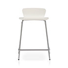 White Counter Stool. 24.5"H seat;