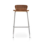 Walnut Barstool. 30"H seat;