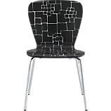 Felix Black-White Pattern Side Chair