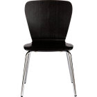 Espresso Side Chair. 17.75"H seat;