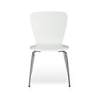 White Side Chair. 17.75"H seat;