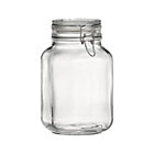 2 Liter Jar. 4.75"sq.x8.5"H