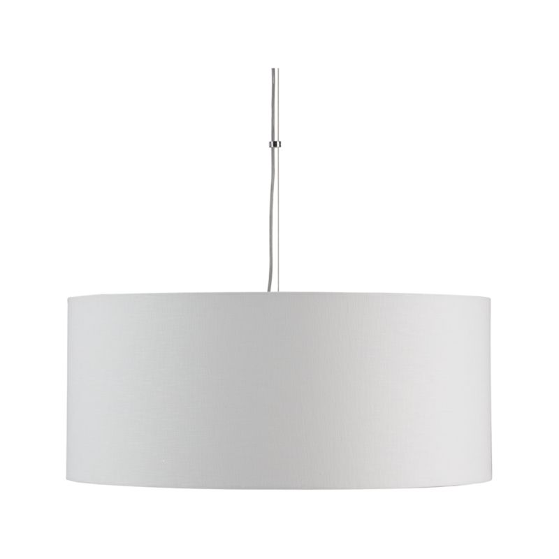 Finley Large White Pendant Light Crate and Barrel