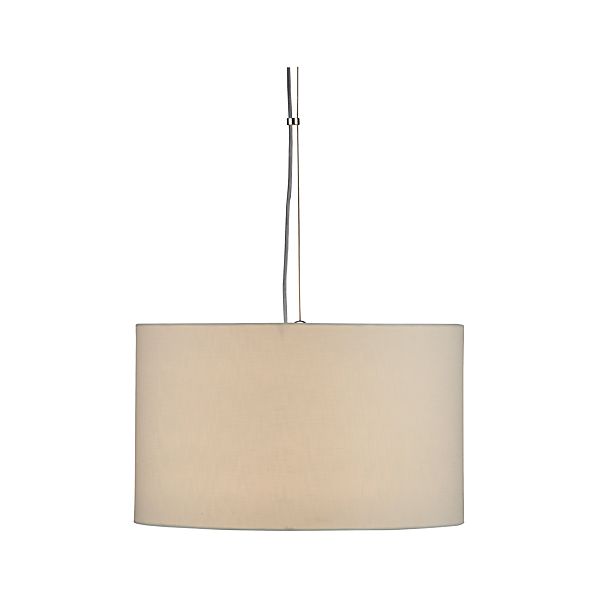 Finley Small White Pendant Light Crate and Barrel