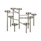 Pewter Fireplace Candelabra.