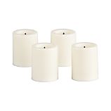 Flameless Votive Candles with Timer Set of Four