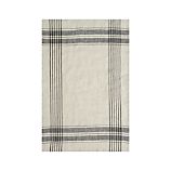 Flax Linen Black Stripe Towel