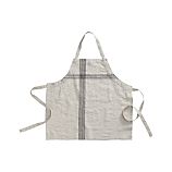 Flax Linen Black Stripe Apron