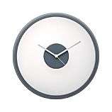 Floating Grey 12" Wall Clock