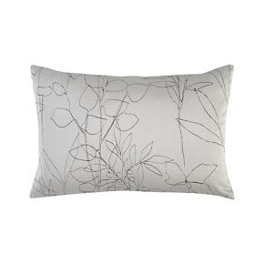 Floral Etching Dove 18x12 Pillow