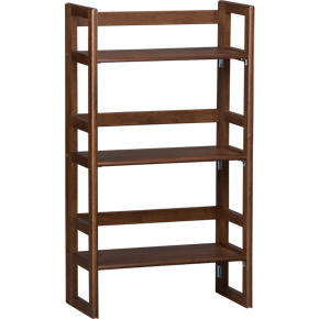 Folding Walnut 20.75 Bookcase