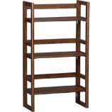 Folding Walnut 20.75" Bookcase