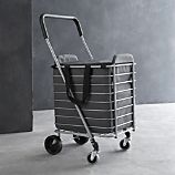 Polder® Folding Shopping Cart with Insulated Grey Liner