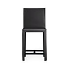Folio Top-Grain Leather Bar Stool. 24"H seat;