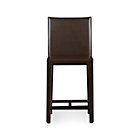 Leather Counter Stool. 24"H seat;