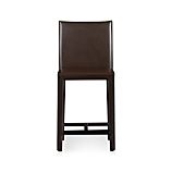 Folio Chocolate Leather 24" Counter Stool