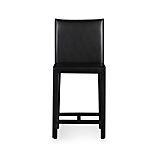 Folio Ebony Leather 24" Counter Stool