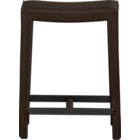 Leather Backless Counter Stool. 24"H seat;