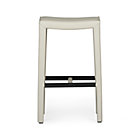Leather Backless Barstool. 30"H seat;