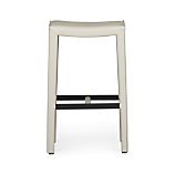Folio Oyster Leather 30" Backless Barstool