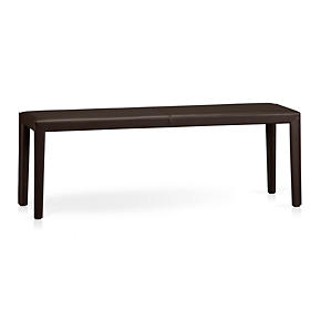 Folio 52 Chocolate Leather Bench