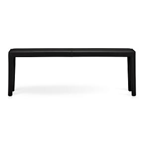 Folio 52 Ebony Leather Bench