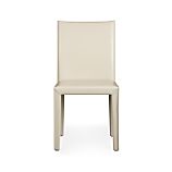 Folio Oyster Leather Side Chair