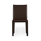 Leather Side Chair. 18.5"H seat;