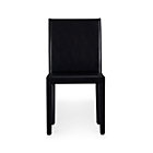 Leather Side Chair. 18.5"H seat;