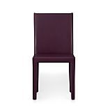 Folio Plum Leather Side Chair