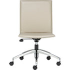 Folio Leather Office Chair with Hooded Casters