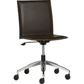 Folio Chocolate Leather Office Chair