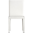 Leather Side Chair. 18.5"H seat;