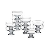Footed 4.25" Dessert Dishes Set of 12
