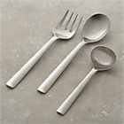 Foster 3-Piece Serving Set: serving fork, serving spoon, gravy ladle.