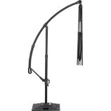 10' Round Black Free-Arm Umbrella Frame with Base