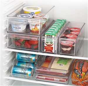 Fridge Bins and Organizer and Tray