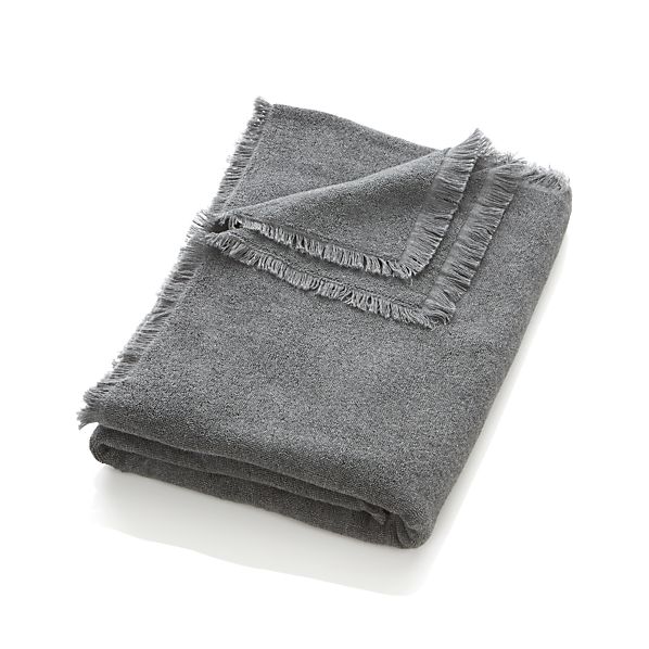 Fringe Grey Bath Sheet