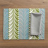 Frolos Aqua Placemat and Cotton Dove Napkin