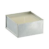 Galvanized White Citronella Pot