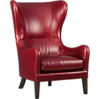 Garbo Leather Wingback Chair