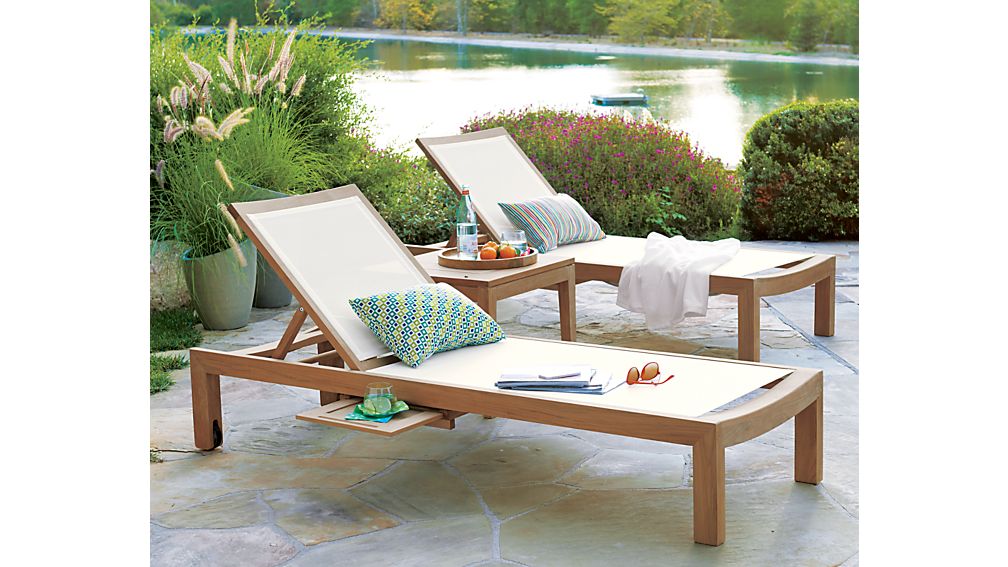 Regatta Mesh Chaise Lounge Crate and Barrel