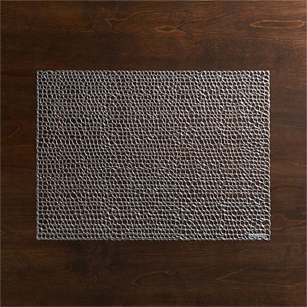 Chilewich ® Gilt Gunmetal Vinyl Placemat