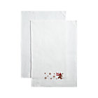 Set of two gingerbread man dishtowels.
