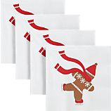 Set of 20 Gingerbread Beverage Napkins