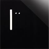 Black Glass Magnetic 13.75" Wipe Board