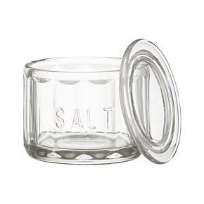 Glass Salt Cellar with Lid
