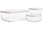 3-Piece Rectangular Storage Container Set
